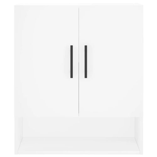  fehér szerelt fa faliszekrény 60 x 31 x 70 cm