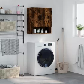    füstös tölgy színű szerelt fa fali szekrény 60 x 31 x 70 cm