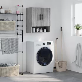    szürke sonoma színű szerelt fa faliszekrény 60 x 31 x 70 cm