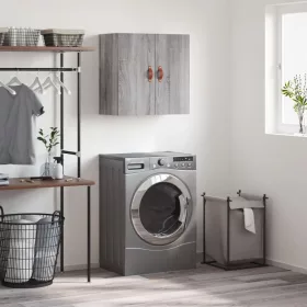    szürke sonoma színű szerelt fa faliszekrény 60 x 31 x 60 cm