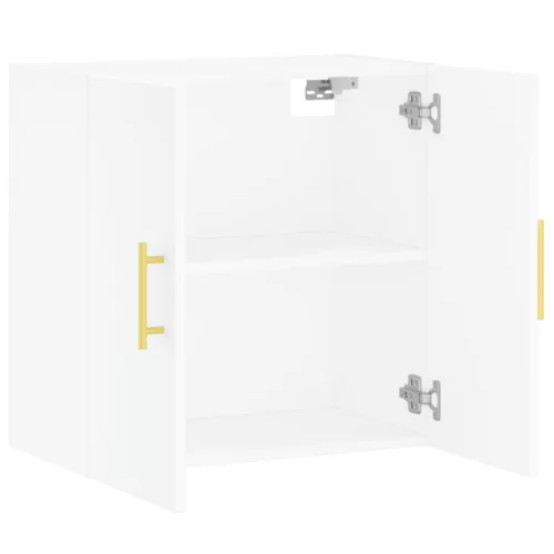  fehér szerelt fa faliszekrény 60 x 31 x 60 cm