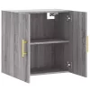  szürke sonoma színű szerelt fa faliszekrény 60 x 31 x 60 cm