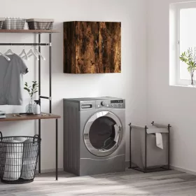    füstös tölgy színű szerelt fa faliszekrény 60 x 31 x 60 cm