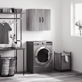    szürke sonoma színű szerelt fa faliszekrény 60 x 31 x 60 cm