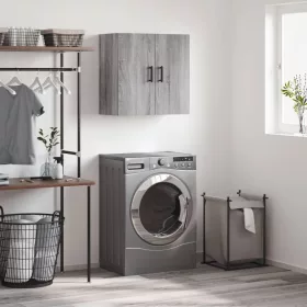    szürke sonoma színű szerelt fa faliszekrény 60 x 31 x 60 cm