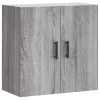  szürke sonoma színű szerelt fa faliszekrény 60 x 31 x 60 cm