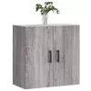  szürke sonoma színű szerelt fa faliszekrény 60 x 31 x 60 cm