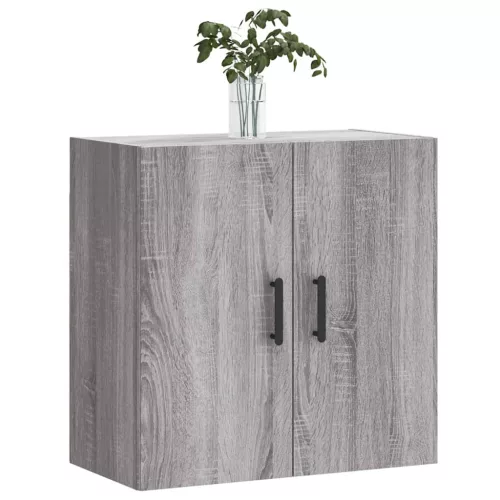  szürke sonoma színű szerelt fa faliszekrény 60 x 31 x 60 cm