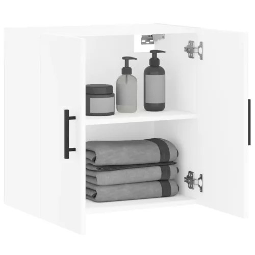  fehér szerelt fa faliszekrény 60 x 31 x 60 cm