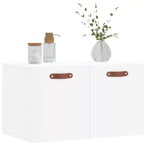  fehér szerelt fa faliszekrény 60 x 36,5 x 35 cm