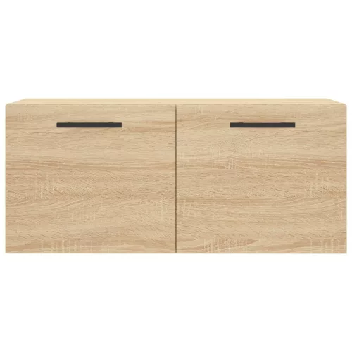  sonoma tölgy színű szerelt fa faliszekrény 80 x 36,5 x 35 cm