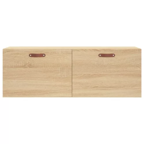  sonoma tölgy színű szerelt fa faliszekrény 100 x 36,5 x 35 cm