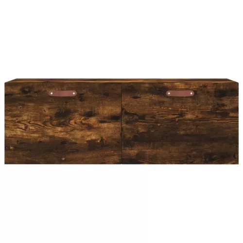  füstös tölgy színű szerelt fa faliszekrény 100 x 36,5 x 35 cm