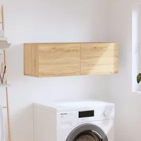    sonoma tölgy színű szerelt fa faliszekrény 100 x 36,5 x 35 cm