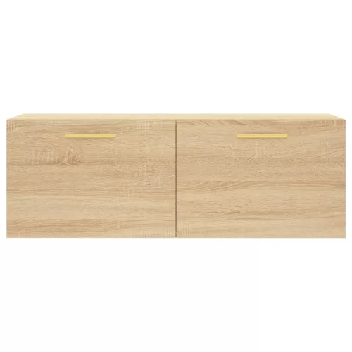  sonoma tölgy színű szerelt fa faliszekrény 100 x 36,5 x 35 cm