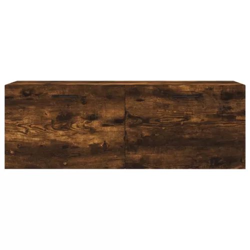  füstös tölgy színű szerelt fa faliszekrény 100 x 36,5 x 35 cm