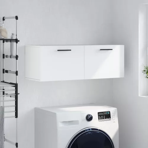  fehér szerelt fa faliszekrény 100 x 36,5 x 35 cm