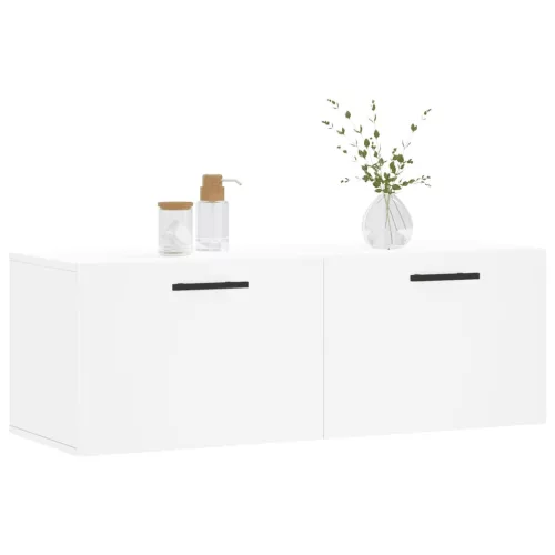  fehér szerelt fa faliszekrény 100 x 36,5 x 35 cm