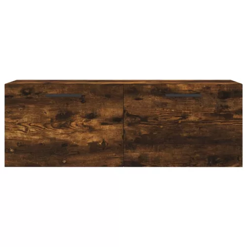  füstös tölgy színű szerelt fa faliszekrény 100 x 36,5 x 35 cm