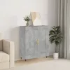 betonszürke szerelt fa tálalószekrény 69,5 x 34 x 90 cm