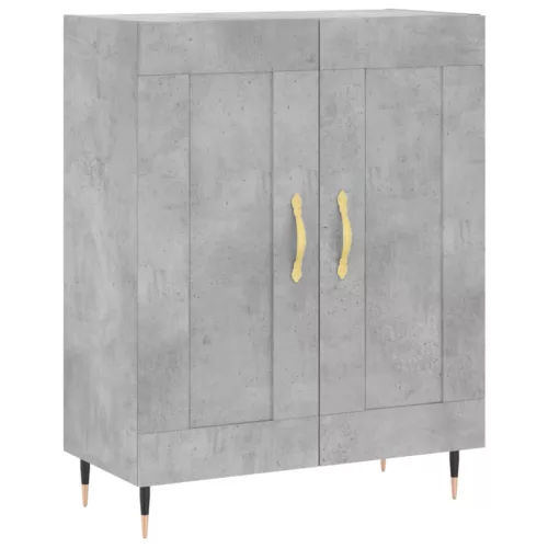  betonszürke szerelt fa tálalószekrény 69,5 x 34 x 90 cm