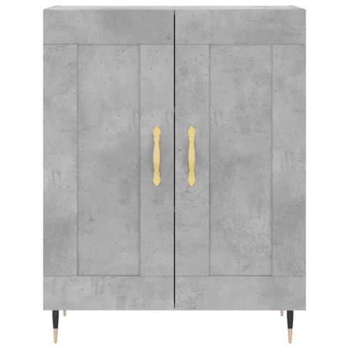  betonszürke szerelt fa tálalószekrény 69,5 x 34 x 90 cm