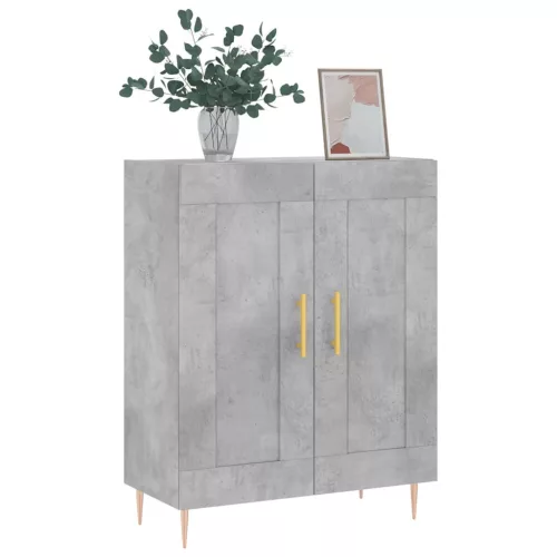  betonszürke szerelt fa tálalószekrény 69,5 x 34 x 90 cm