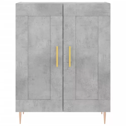  betonszürke szerelt fa tálalószekrény 69,5 x 34 x 90 cm