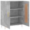  betonszürke szerelt fa tálalószekrény 69,5 x 34 x 90 cm