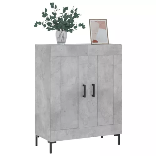  betonszürke szerelt fa tálalószekrény 69,5 x 34 x 90 cm
