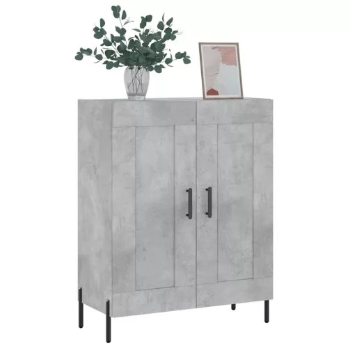  betonszürke szerelt fa tálalószekrény 69,5 x 34 x 90 cm