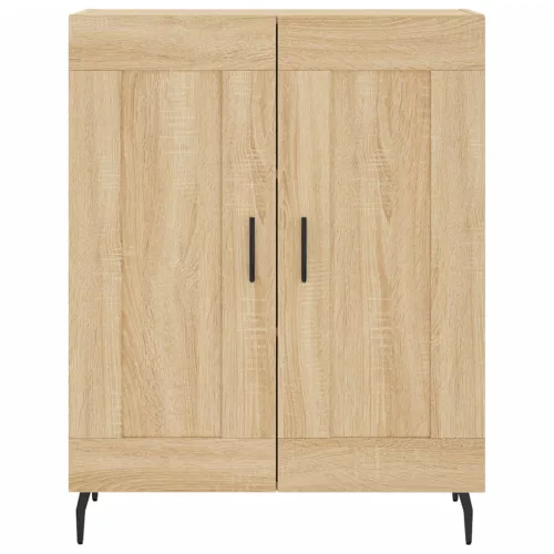  sonoma tölgy színű szerelt fa tálalószekrény 69,5 x 34 x 90 cm