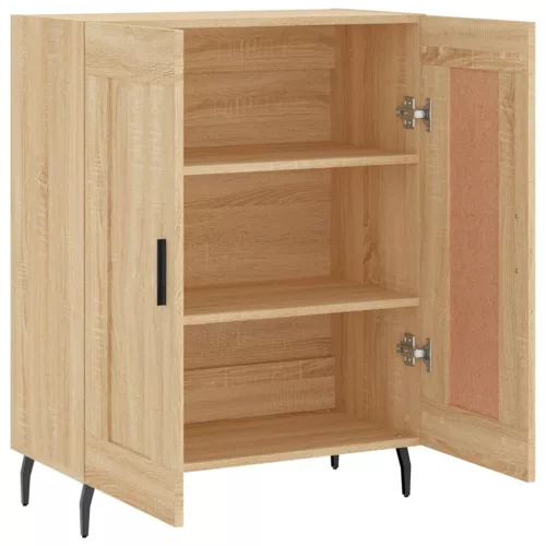  sonoma tölgy színű szerelt fa tálalószekrény 69,5 x 34 x 90 cm