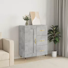  betonszürke szerelt fa tálalószekrény 69,5 x 34 x 90 cm
