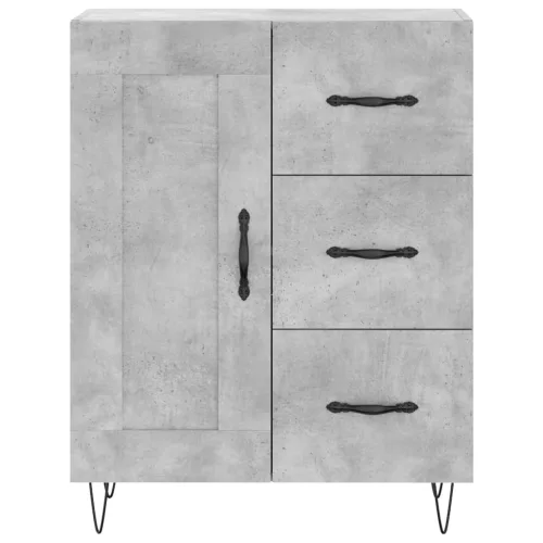  betonszürke szerelt fa tálalószekrény 69,5 x 34 x 90 cm
