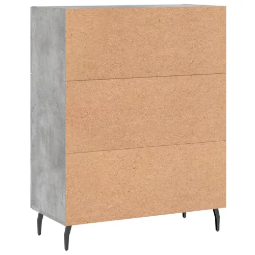  betonszürke szerelt fa tálalószekrény 69,5 x 34 x 90 cm