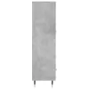  betonszürke szerelt fa magasszekrény 69,5 x 31 x 115 cm