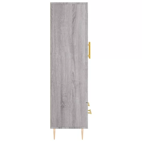  szürke sonoma szerelt fa magasszekrény 69,5 x 31 x 115 cm
