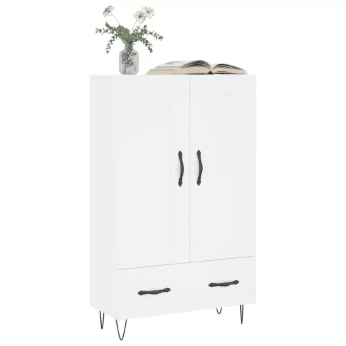  fehér szerelt fa magasszekrény 69,5 x 31 x 115 cm