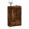  füstös tölgy színű szerelt fa magasszekrény 69,5 x 31 x 115 cm