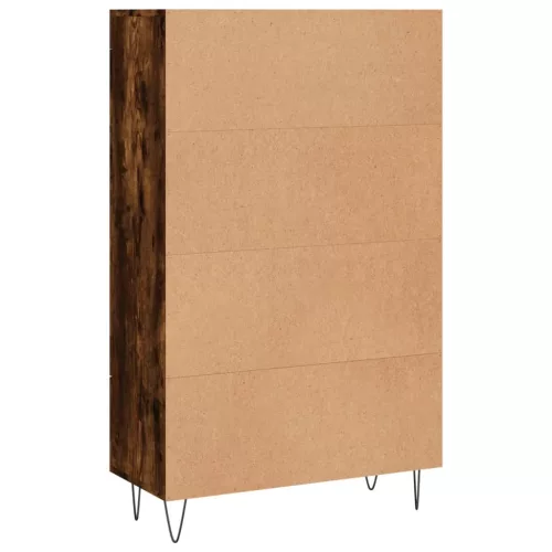  füstös tölgy színű szerelt fa magasszekrény 69,5 x 31 x 115 cm