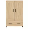  sonoma tölgy színű szerelt fa magasszekrény 69,5 x 31 x 115 cm