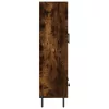  füstös tölgy színű szerelt fa magasszekrény 69,5 x 31 x 115 cm