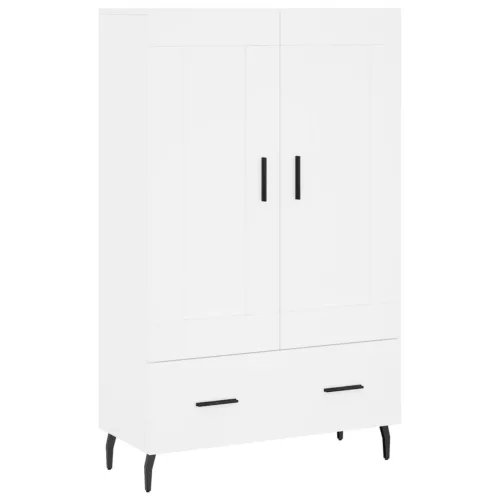  fehér szerelt fa magasszekrény 69,5 x 31 x 115 cm