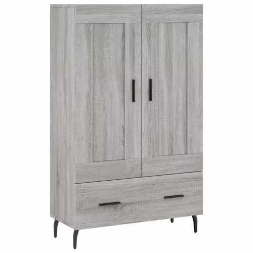  szürke sonoma szerelt fa magasszekrény 69,5 x 31 x 115 cm