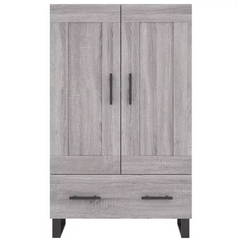  szürke sonoma szerelt fa magasszekrény 69,5 x 31 x 115 cm