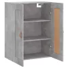  betonszürke szerelt fa fali szekrény 69,5 x 34 x 90 cm