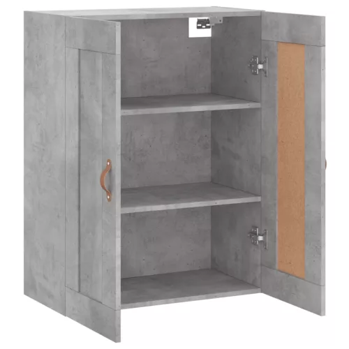  betonszürke szerelt fa fali szekrény 69,5 x 34 x 90 cm