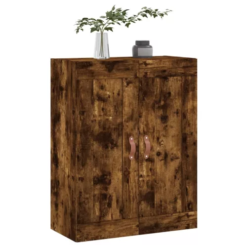  füstös tölgy szerelt fa fali szekrény 69,5 x 34 x 90 cm
