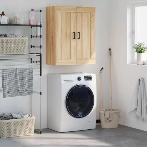  sonoma tölgy szerelt fa fali szekrény 69,5 x 34 x 90 cm